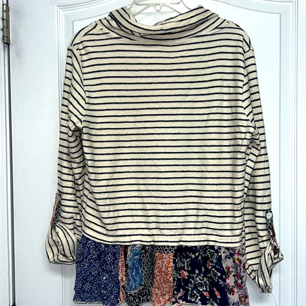 John Mark Dillard’s Patchwork/Striped Top - image 4